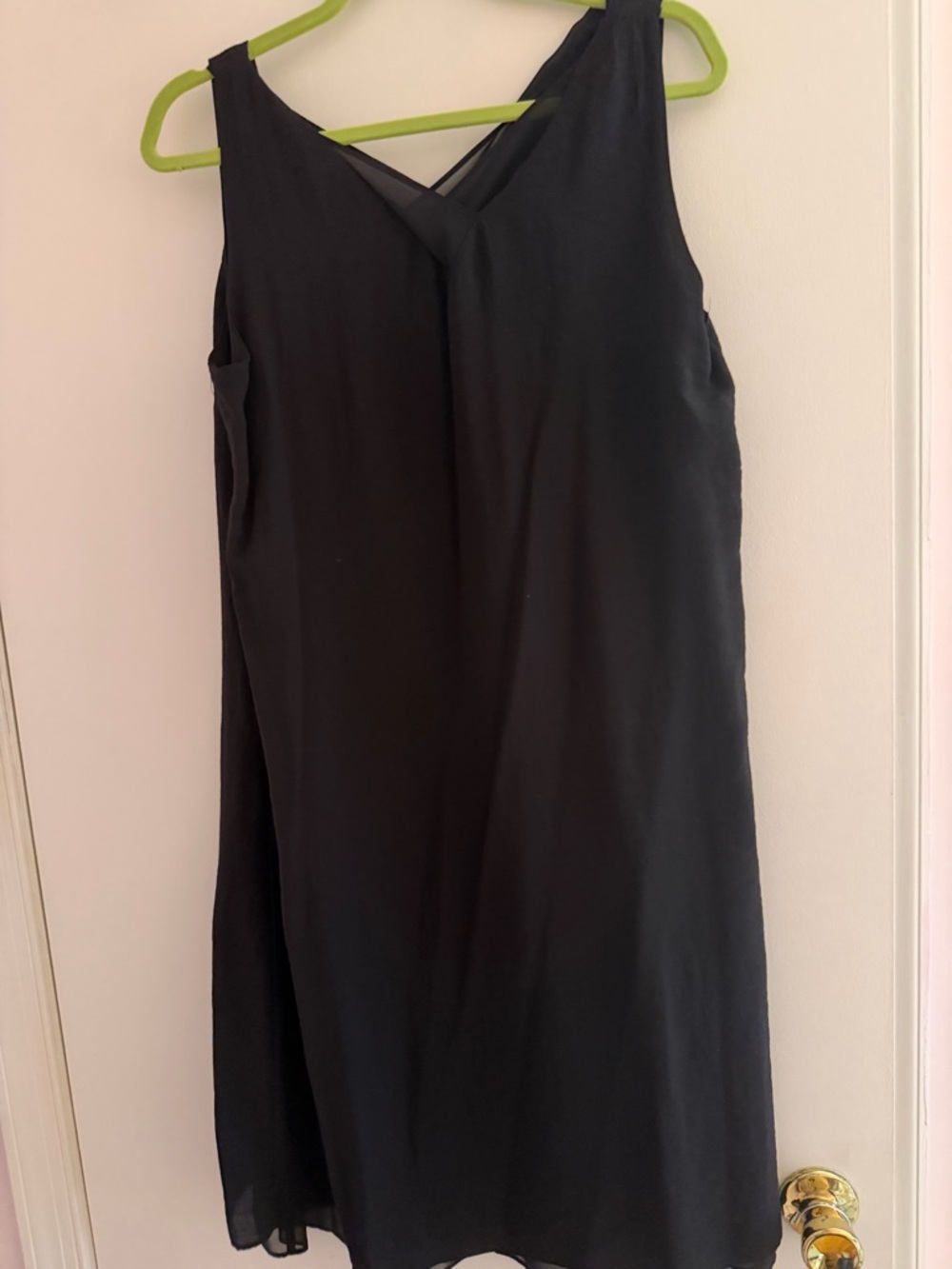 Coldwater Creek Black Dress with V-Neck Detail